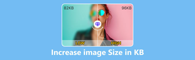 Увеличение размера изображения в КБ
