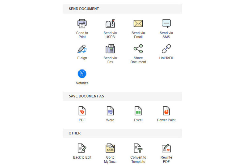 Mentse el a PDF-et PDFillerben