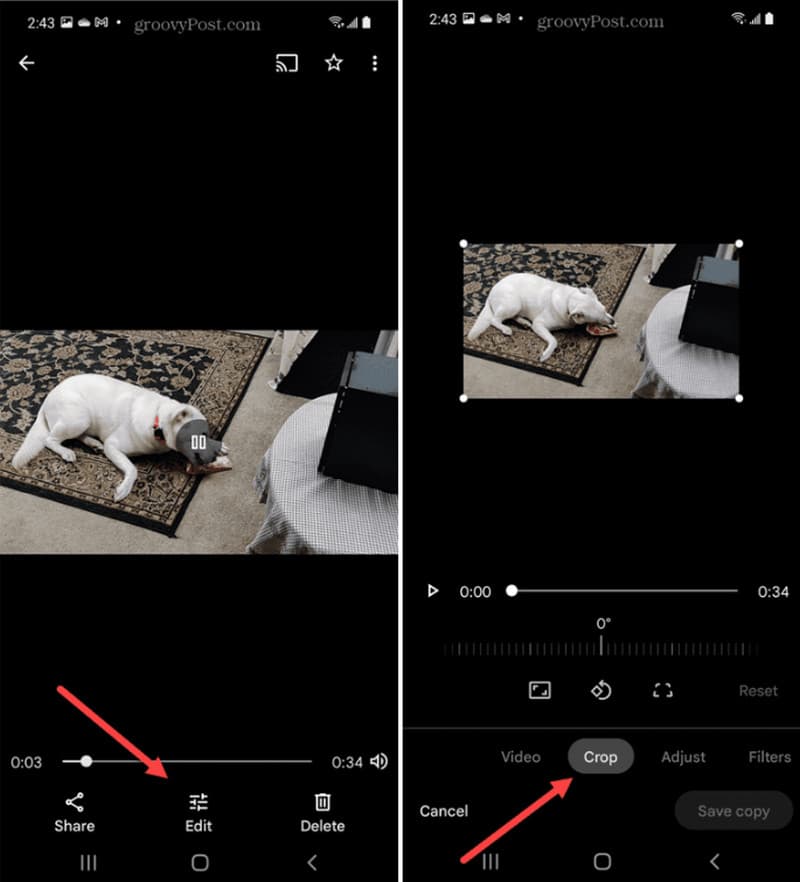 Android Crop Remove Date Stamp Photo