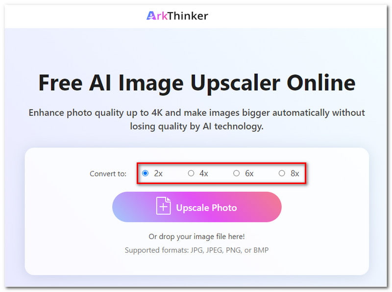 Arkthinker スケールを選択する