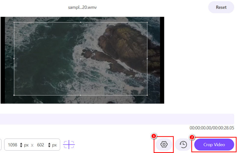 Crop Video to Export Cropped File