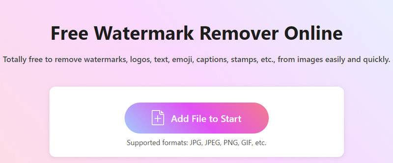 Безкоштовний засіб для видалення водяних знаків онлайн
