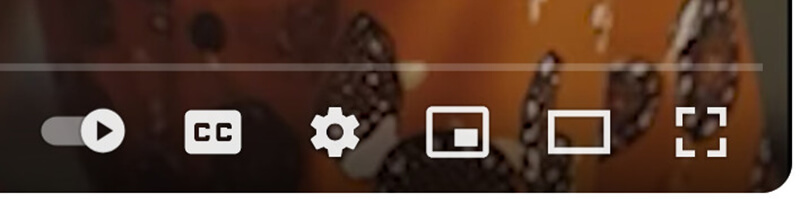 Überprüfen Sie die Youtube-CC-Schaltfläche
