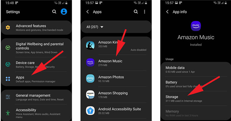 Cache wissen op Samsung