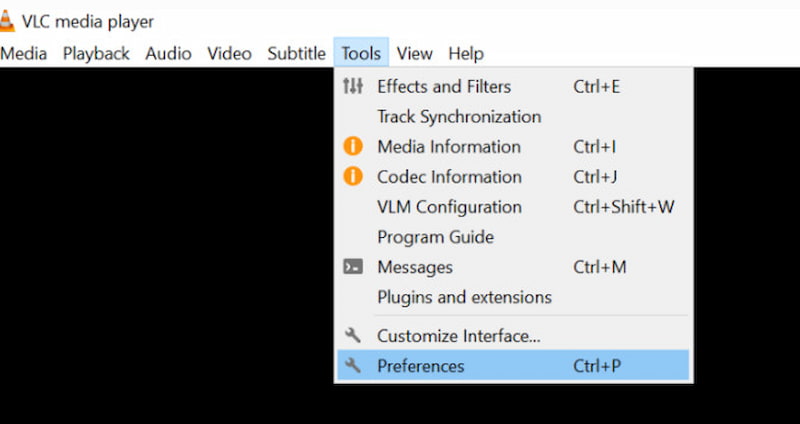 VLC 偏好設定