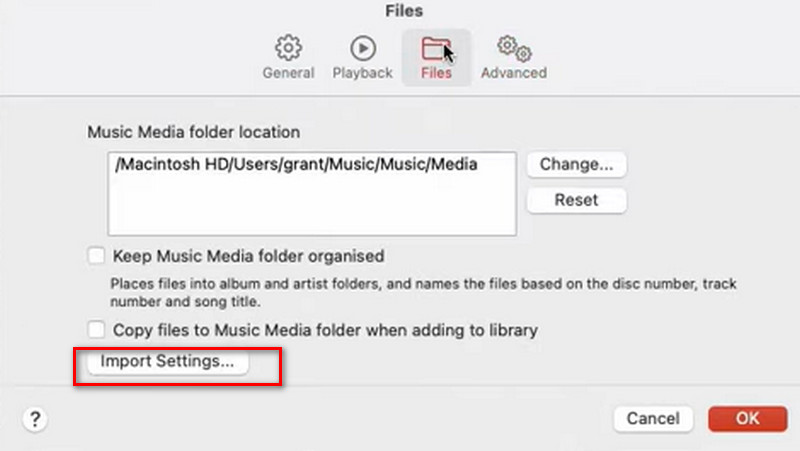 Importación de música de Apple