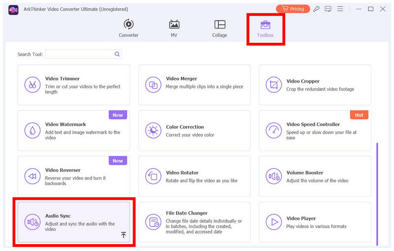 Arkthinker Video Converter Ultimate Toolbox - Ljudsynkronisering